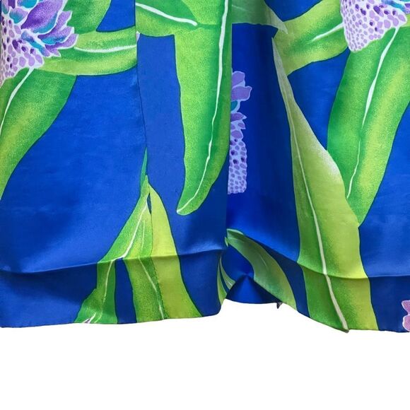 Vintage Hilo Hattie’s Hawaii Tulip Sleeve Poly MuuMuu Dress 🌺Released Hem🌺 - Picture 12 of 14